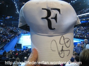 My autographed RF hat!!!